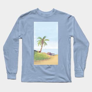 Palm Tree Sketch Long Sleeve T-Shirt